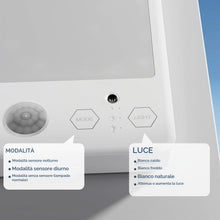 Carica l'immagine nel visualizzatore di Gallery, Lampada a Batteria Senza Corrente, Ricaricabile Plafoniera LED Soffitto con Sensore di Movimento, Luci Senza Filo per Ba