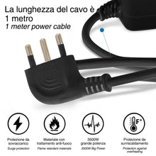 Carica l'immagine nel visualizzatore di Gallery, VELAMP - Ciabatta Multipresa Piatta a Presa Multipla (6 Prese Schuko e 10/16A), Ciabatta Elettrica Multipresa con Spina 