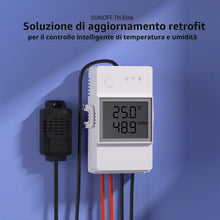 Carica l'immagine nel visualizzatore di Gallery, SONOFF THR316D TH Elite 16A Interruttore WiFi intelligente con schermo LCD per monitorare temperatura e umidità, control