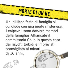 Carica l'immagine nel visualizzatore di Gallery, Hidden Games Luogo del Reato - Morte di un Re - Italiana - Il nostro caso di principianti - FSK16, gioco realistico della scena del crimine, gioco emozionante del detective, gioco della stanza di fuga