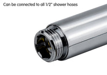 Carica l'immagine nel visualizzatore di Gallery, Soffione Doccia Risparmio Idrico Rotondo Manopola Doccia Alta Pressione Doccia a Mano Anticalcare 24x218 mm,1 Getti