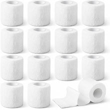 Carica l'immagine nel visualizzatore di Gallery, 14 Rotoli Benda Elastica Bendaggio Nastro Autoadesivo Salvapelle Sportivo per Mani Piedi Ginocchia Braccia 5cm x 4.5m