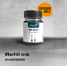Carica l'immagine nel visualizzatore di Gallery, Pica 150/46 Ink | Marcatore per fori profondi nero | 1,5 mm | Marcatore permanente per punti difficili | Ideale per fora