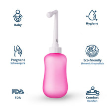 Carica l'immagine nel visualizzatore di Gallery, T2 Peri Bottle - Bidet Portatile da Post Parto, Sollievo dal Dolore Perineale - Da 360 ml con Ugello a 60°, Custodia Lav