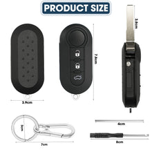 Carica l'immagine nel visualizzatore di Gallery, Guscio Chiave Auto Compatibile con Fiat 500L 500C 500 Ducato Doblo Grande Punto Evo Panda Bravo Lancia Delta Fiorino Qub