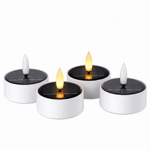 Carica l'immagine nel visualizzatore di Gallery, Set di 4 lumini solari per esterni con sensore crepuscolare, resistenti alle intemperie, per cimitero, balcone e giardin
