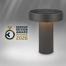 Carica l'immagine nel visualizzatore di Gallery, BRILONER - Poga lampada da tavolo senza fili, pannello solare, touch dimmer continuo, ip44, cavo usb-c, lampada solare d