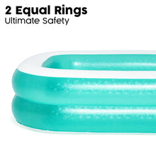 Carica l&#39;immagine nel visualizzatore di Gallery, Bestway 54005 Piscina per famiglie gonfiabile trasparente, 200 x 146 x 48 cm - verde