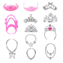 Carica l'immagine nel visualizzatore di Gallery, Vestiti e Accessori per Bambole Dolls, 43 Pezzi Set di Vestiti per Bambole Inclusi Gonna, Borsa, Scarpe, Accessori, Regalo di Compleanno per Ragazza, Consegna Casuale (Non Include Bambola)