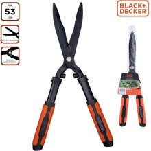 Carica l'immagine nel visualizzatore di Gallery, BLACK+DECKER - Cesoie per siepi 53 cm con lame in acciaio ondulato Tampone antiurto