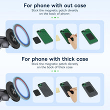 Carica l'immagine nel visualizzatore di Gallery, FANAUE Supporto per telefono auto in lega di alluminio con supporto magsafe per auto, rotazione a 360°, sfera di un poll