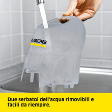 Carica l'immagine nel visualizzatore di Gallery, Kärcher Pulitore a Vapore SC 4 EasyFix VERSIONE BIANCA, Pronto in 4 min. 2000 W, Serbatoio estraibile 1,3 litri, Area 100m², Incl. Kit pavimenti, Bocchetta Manuale e Panno, Spazzola, Bocchetta fessure