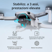 Carica l'immagine nel visualizzatore di Gallery, DJI Mini 4K, drone per adulti, fotocamera 4K HD, meno di 249 g, stabilizzatore 3 assi, trasmissione video 10 km, return automatico, resistenza al vento, 31 min di volo, C0, volo