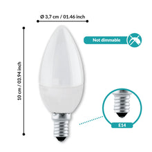 Carica l'immagine nel visualizzatore di Gallery, EGLO Set di 3 lampadine a LED E14, lampadine a forma di candela, 4,9 W