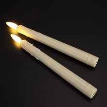 Carica l'immagine nel visualizzatore di Gallery, FREEPOWER 6 Candele LED Lunghe con Telecomando Timer Fiamma Tremolante, Funzionamento Batteria, Luce Bianca Calda, Dimme