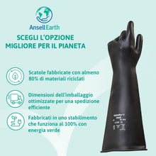 Carica l'immagine nel visualizzatore di Gallery, Ansell AlphaTec 87-104 Guanti di Protezione Chimica in Lattice, Polsino Lungo (43 cm), Elevata Resistenza alle Sostanze 