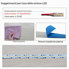 Carica l'immagine nel visualizzatore di Gallery, Striscia LED, 24V Bianco Caldo 3000K Strisce 5M 2835 IP20 240 LEDs/M, Totale 1200 LEDs Nastri Super Luminosa Luci Strisc