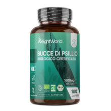 Carica l'immagine nel visualizzatore di Gallery, Bucce di Psillio Biologiche, 180 Capsule Vegane, 1400mg per Dose, 3 Mesi