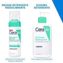 Carica l'immagine nel visualizzatore di Gallery, CeraVe Schiuma Detergente, Per Viso e Corpo, Per Pelli da Normali a Grasse, Pelle Libera da Impurità, Barriera Cutanea R