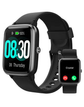 Carica l'immagine nel visualizzatore di Gallery, GRV Smartwatch Uomo Donna Chiamate Bluetooth per Android iOS Nero