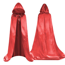 Carica l'immagine nel visualizzatore di Gallery, Aomig Mantello Cappuccio, Mantello Halloween con Cappuccio Lungo Capo Costume, Costume Mantello Medievale Mantello da Va