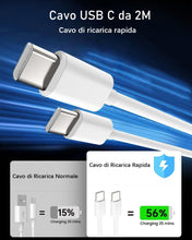 Carica l'immagine nel visualizzatore di Gallery, Caricatore per iPhone 17/17 Air/17 Pro/17 Pro Max, iPhone 16 15 Pro Max Plus, iPad 10/11 Generazione, 27W USB C Caricabatterie Alimentatore Presa Spina Rapido con Cavo 2M