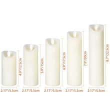 Carica l'immagine nel visualizzatore di Gallery, CCLIFE velas elettriche e LED in vera cera con telecomando, funzione timer, paraffina, funzionamento a batteria,Beige 5 pezzi