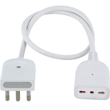 Carica l'immagine nel visualizzatore di Gallery, Electraline 46024 Mini Prolunga domestica Salvaspazio con Spina Piatta 16A, Presa Bivalente 10/16A, Lunghezza 50cm, Cavo