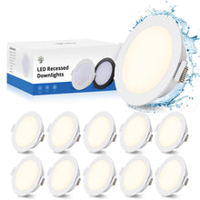 Carica l'immagine nel visualizzatore di Gallery, Gr4tec Faretti LED da Incasso per Cartongesso IP65, 10x 5W Faretti LED Soffitto Incasso Cartongesso Bianco Naturale 4000