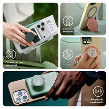 Carica l'immagine nel visualizzatore di Gallery, PopSockets PopGrip - Supporto e Impugnatura per Telefoni Cellulari e Tablet con un Top Intercambiabile - Dove White Marb