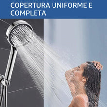 Carica l'immagine nel visualizzatore di Gallery, Soffione Doccia, Doccino per Doccia Alta Pressione Risparmio Idricocon con 2m Tubo Doccia, Doccetta per Doccia con 5 Mod