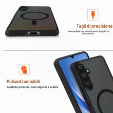 Carica l'immagine nel visualizzatore di Gallery, Magnetica Cover per Samsung Galaxy A34 5G,Compatibile con MagSafe,Traslucido Opaco Custodia Antiurto per Telefono Cellul