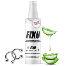 Carica l'immagine nel visualizzatore di Gallery, Soluzione Salina Piercing Spray FIXU 100ml con Acido Ialuronico e Aloe vera, Soluzione Fisiologica 100% Vegana, Deterge 