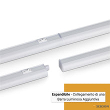 Carica l'immagine nel visualizzatore di Gallery, SEBSON Lampada LED Sottopensile Cucina 30cm con Spina e Interruttore, 5W