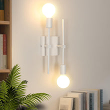 Carica l'immagine nel visualizzatore di Gallery, Riserva Applique da Parete Moderno Bianco E27 Lampada da Parete Industriale