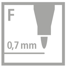 Carica l&#39;immagine nel visualizzatore di Gallery, Marcatore - STABILO OHPen universal Permanente - Tratto Fine (0,7 mm) - Confezione da 10 - Nero