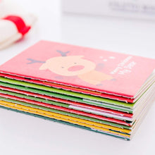 Carica l'immagine nel visualizzatore di Gallery, 30 Pezzi Mini Quaderni di Natale Taccuini Tascabili Portatili per Bambini Babbo Natale,Pupazzo di neve, Quaderno a renna Memo Great Stock Party Bottiglie per sacche per ragazze e ragazzi, 12 stile