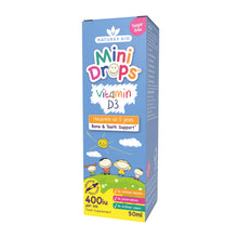 Carica l'immagine nel visualizzatore di Gallery, Natures Aid Mini Drops Vitamina D3 50ml per Neonati e Bambini, Supporto per Ossa, Denti e Sistema Immunitario, Senza Zuc