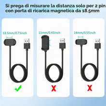 Carica l'immagine nel visualizzatore di Gallery, Amzpas Caricatore per Amazfit GTR 4, GTR 3 Pro, GTS 3, GTS 4, Veloce Portatile Cavo di Ricarica USB per Amazfit GTR 4, G