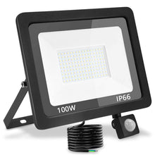 Carica l'immagine nel visualizzatore di Gallery, Faretto con Sensore di Movimento 100W, Faro LED da Esterno 10000LM,3000K IP66