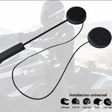 Carica l'immagine nel visualizzatore di Gallery, GEZICHTA - Cuffie Bluetooth per casco moto, anti-interferenza, senza fili, Bluetooth, antivento, vivavoce, casco da moto
