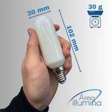 Carica l'immagine nel visualizzatore di Gallery, Lampadina LED E14 Tubolare Milky 6W –Dimmerabile –3000K Luce Calda o 4000K Luce Naturale –Alta Luminosità fino a 989 –CR