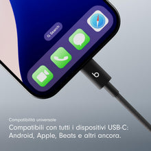 Carica l'immagine nel visualizzatore di Gallery, Beats da USB-C a USB-C Cavo in tessuto intrecciato, ricarica rapida, resistente e antigroviglio, caricatore compatibile 