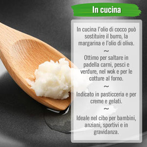 Exponatura Olio di Cocco Biologico Certificato: Fonte di Benessere e Bellezza Naturale e Sostenibile. Puro - Vergine - Crudo Spremuto a Freddo -500ml
