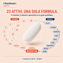Carica l'immagine nel visualizzatore di Gallery, Multivitaminico Uomo 50 Anni - ELETTO PRODOTTO DELL'ANNO 2026 - Stanchezza, Affaticamento, Difese Immunitarie, Prestazio