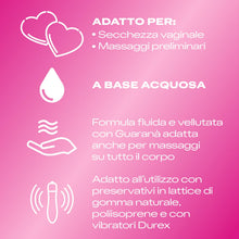Carica l'immagine nel visualizzatore di Gallery, Durex Massage 2 in 1 Guaranà, Lubrificante Sessuale Intimo, Adatto per Rapporti Intimi e Massaggi, Gel Lubrificante a Ba