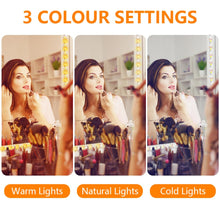 Carica l'immagine nel visualizzatore di Gallery, URAQT Luci da Specchio USB per Trucco, 2 m Striscia LED Flessibile, 3 Modalità di Colore, 9 Livelli di Luminosità, Kit p
