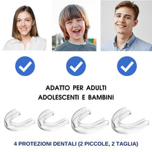 Carica l'immagine nel visualizzatore di Gallery, Bite Notte Bruxismo 4 Pezzi, Protettore Buccale Anti-Bruxismo per Uso Notturno, Dotato di Scatola di Conservazione, Riut