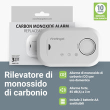 Carica l'immagine nel visualizzatore di Gallery, FireAngel Rilevatore Monossido di Carbonio – Rilevatore CO FA6813 10 Anni e Batterie AA – Sensore Monossido di Carbonio 