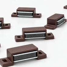 Carica l'immagine nel visualizzatore di Gallery, IPEA 10x Chiusure Magnetiche per Mobili, Porte, Armadi, Cassetti – 10 PEZZI – Marrone – Chiusura Magnetica con Calamita 
